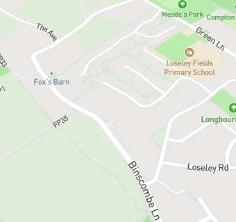 map for Binscombe Medical Centre