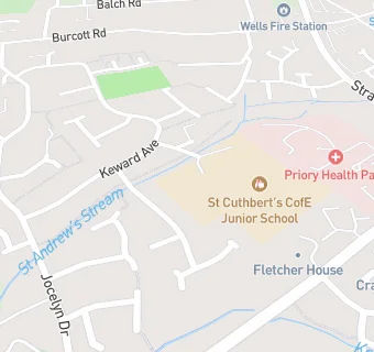 map for St Cuthbert's Church of England Academy Infants and Pre-School