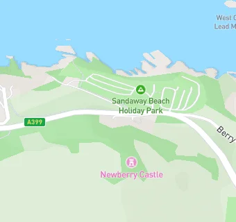 map for Sandaway Beach Holiday Park