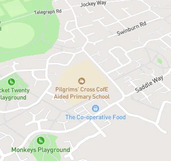 map for Pilgrims Cross Church Of England Primary School