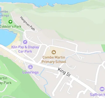 map for Combe Martin Primary School