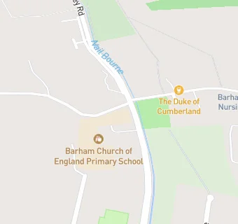 map for Barham Church of England Primary School