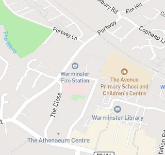 map for Warminster Community Hospital