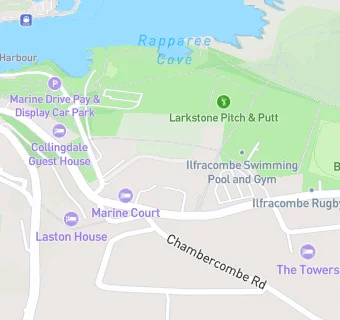 map for Ilfracombe Swimming Pool