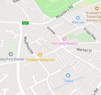 map for Cheddar Valley Inn