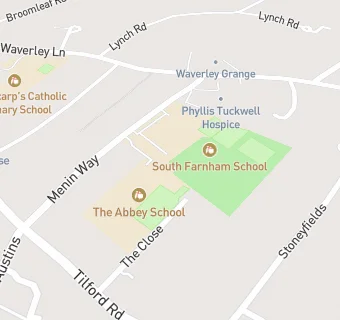 map for Impact Food at The  Abbey School