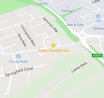 map for The Queen Charlotte Inn