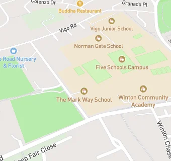 map for The Mark Way School