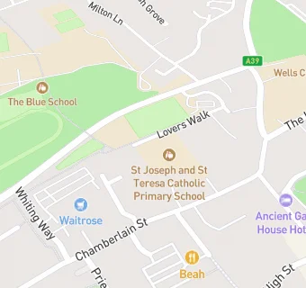 map for St Joseph and St Teresa Catholic Primary School