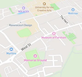 map for Farnham Tandoori