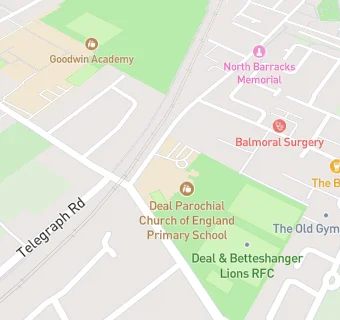 map for Deal Parochial Church of England Primary School