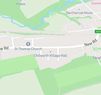 map for Chilworth Village Hall