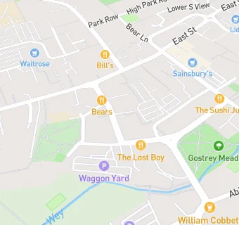 map for Farnham Wholefoods