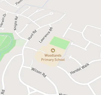 map for Woodlands Junior School