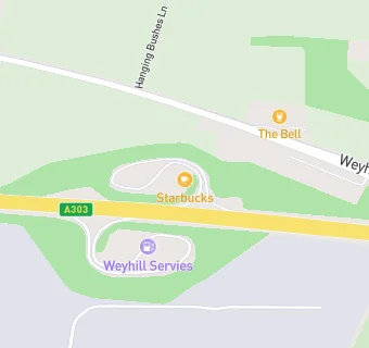 map for Weyhill East Service Station