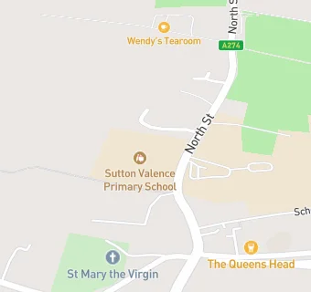 map for Sutton Valence Primary School