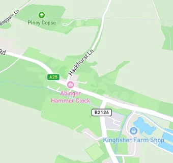 map for Abinger Hammer Stores