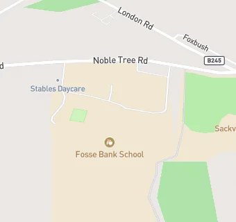 map for Fosse Bank School