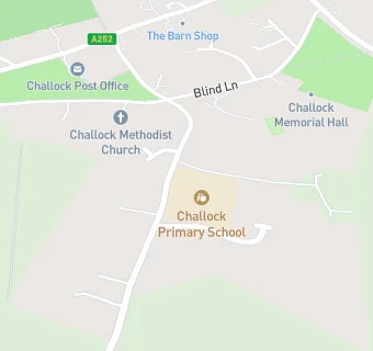 map for Challock Primary School