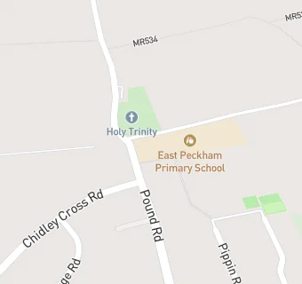 map for East Peckham Primary School