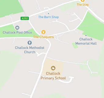 map for Principals, Challock Primary School