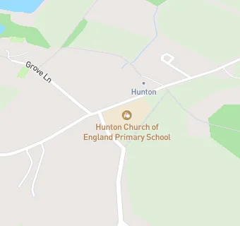 map for Hunton Church of England Primary School