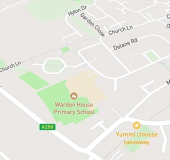 map for Warden House Primary School