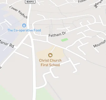 map for Christ Church CofE First School