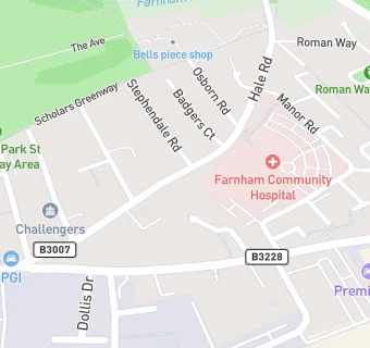 map for Farnham Supermarket