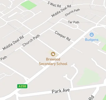 map for Brewood Secondary School