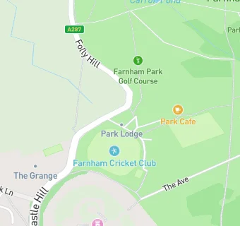 map for Farnham Cricket Club