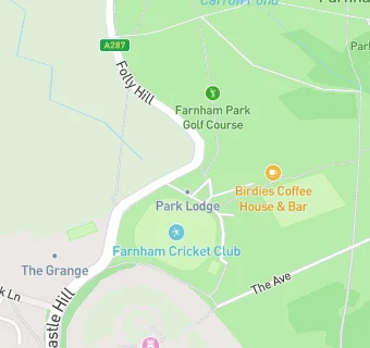 map for Farnham Park Golf Club Cafe