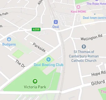 map for Victoria Park Bowling Club