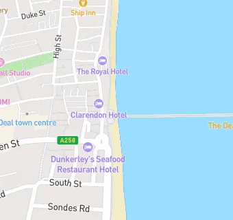 map for Deal Pier Kitchen