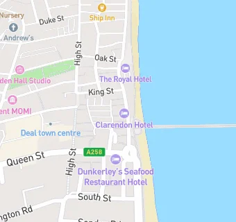 map for Deal Beach Parlour