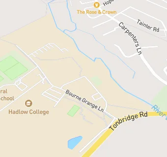 map for Hadlow College Bar - The Tipsy Tow