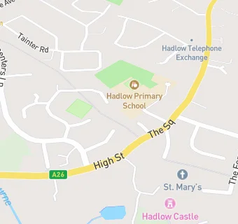 map for Hadlow Primary School