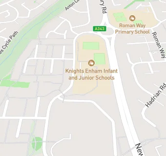 map for Knights Enham Nursery and Infant School