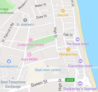 map for Mydentist, Stanhope Road, Deal