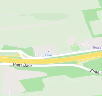 map for HOGS BACK SERVICE STATION