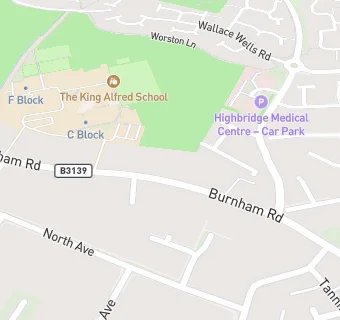 map for Burnham Road Stores