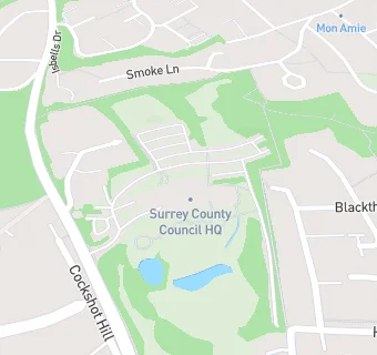 map for Surrey County Council Coffee Hut