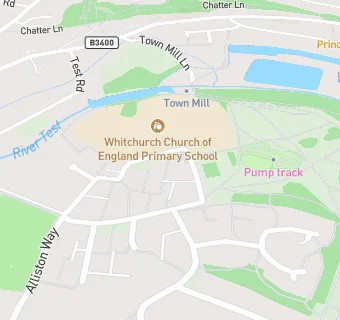 map for Whitchurch C Of E Primary School