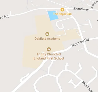 map for Trinity Church of England First School