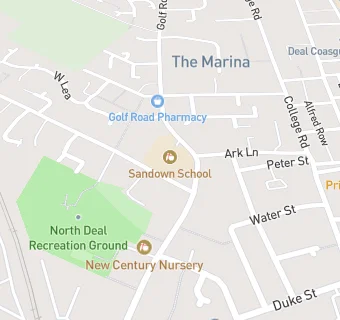 map for Sandown School