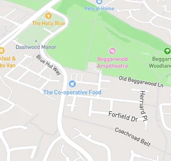 map for Beggarwood Surgery