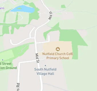 map for Nutfield Church CofE Primary School