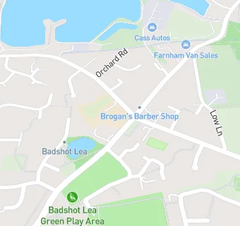 map for Badshot Lea Village Infant School