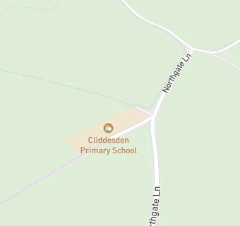 map for Cliddesden Primary School