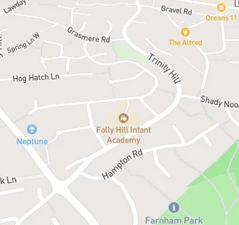 map for Folly Hill Infant Academy